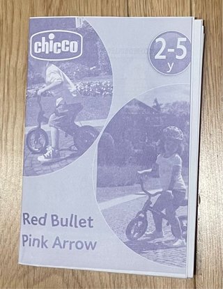 Bicicleta sin pedales Chicco Roja