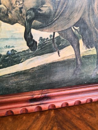 Cuadro niño a caballo