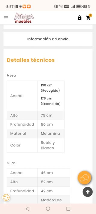 Mesa de comedor de madera blanca y marrón