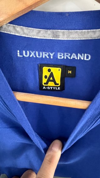 Camiseta A-Style Hombre Licra Azul