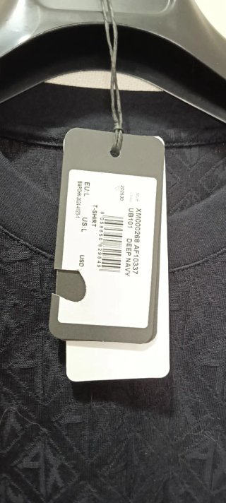 T-shirt Armani Exchange monogramma taglia L
