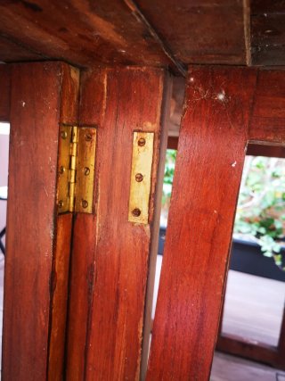Mesa de jardín de teka