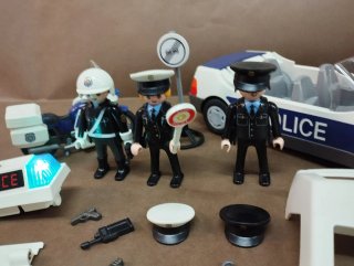 Playmobil Policía Coche y Moto