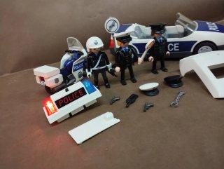 Playmobil Policía Coche y Moto