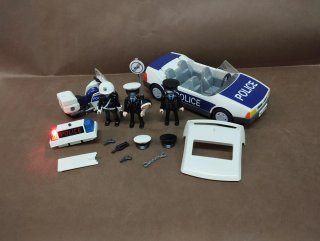 Playmobil Policía Coche y Moto