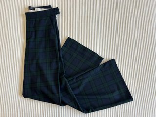 Pantalones de cuadros pinza