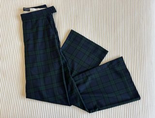 Pantalones de cuadros pinza