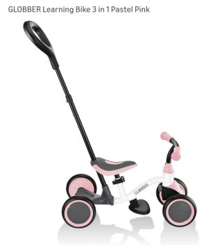 Bicicleta de Equilibrio 3en1 Pastel Pink