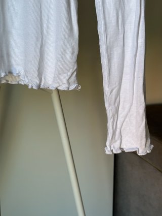 Camiseta canalé Lefties blanca Talla L