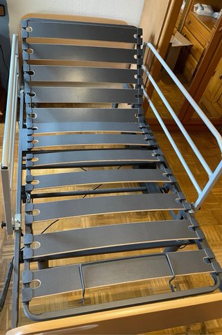 Cama articulada hospitalaria geriátrica col. látex