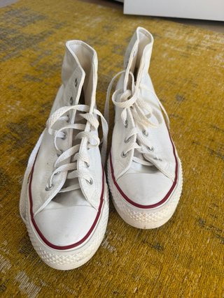 Converse bianche alte