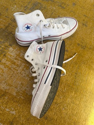 Converse bianche alte