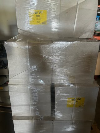 Rollo fleje embalaje blanco