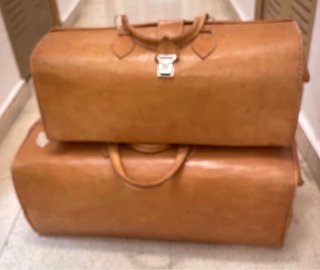 Maletines médico vintage cuero genuino