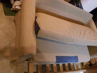 Sofá cama 120x180 abierto tela beige
