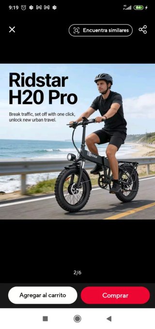 Bicicleta Eléctrica Ridstar H2PRO