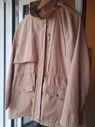 Parka beige mujer