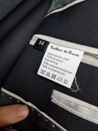 Completo uomo Tailor & Sons blu tagliaL