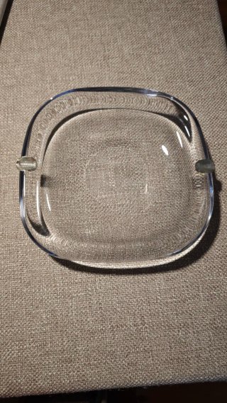 Cenicero de cristal vintage