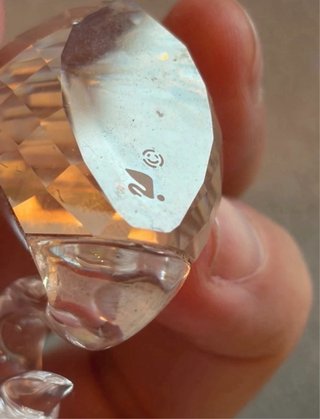 Cigno Swarovski soprammobile cristallo