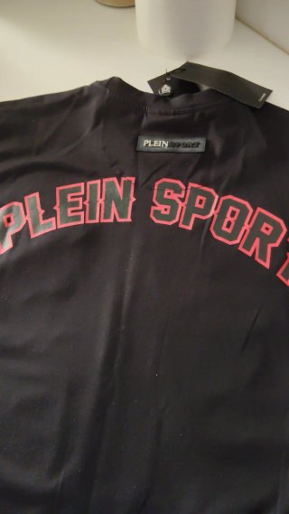 Camiseta Plein Sport Negra Multicolor