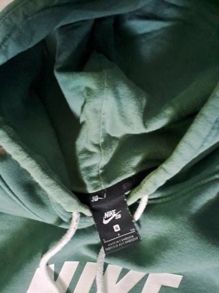 Felpa Nike SB uomo verde con cappuccio