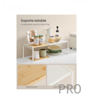 Especiero, Extensible, Organizador de Cocina, Estante de Cocina