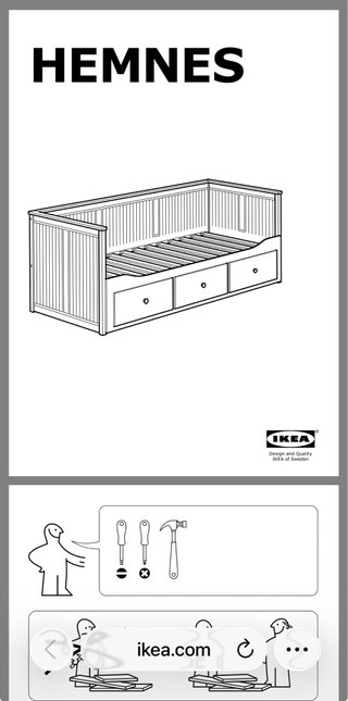 Cama Ikea Hemnes con 3 cajones