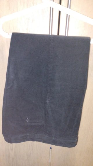 Pantalón pana hombre talla 54 negro