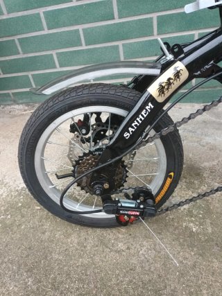 Bicicleta nueva plegable Sanhem con frenos disco