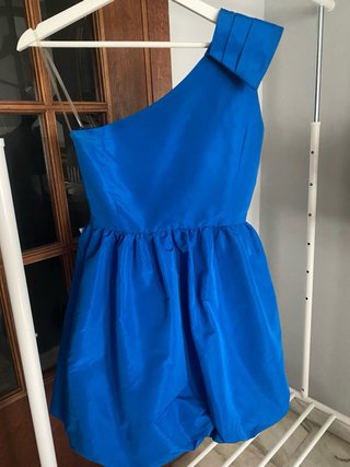 Vestido fiesta Coosy azul corto