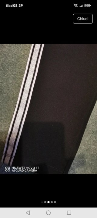 Pantaloni Calzedonia neri con banda laterale