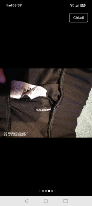Pantaloni Calzedonia neri con banda laterale