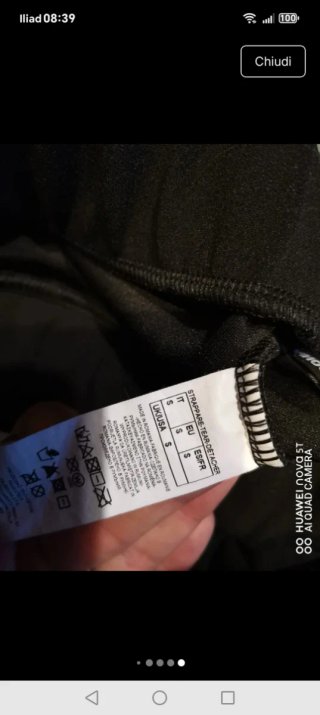 Pantaloni Calzedonia neri con banda laterale