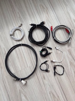 9 Cables HDMI, TV y Red, USB cargo/datos