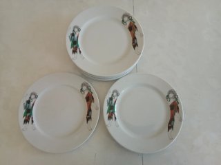 8 Piattini Decorati