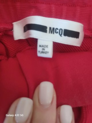 Bermuda felpa MCQ rossa