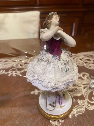 Vecchia statuetta ballerina Vienna
