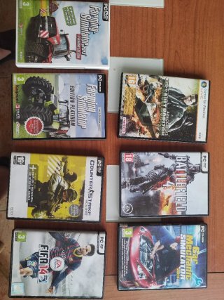 Lote 8 Juegos PC: Farming, Battlefield, FIFA, etc.