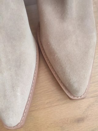 Botines cowboy Zara mujer ante/serraje nuevos