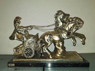 Cuadriga Romana Bañada Plata Ley