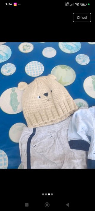 Completino cotone bimbo orsetto