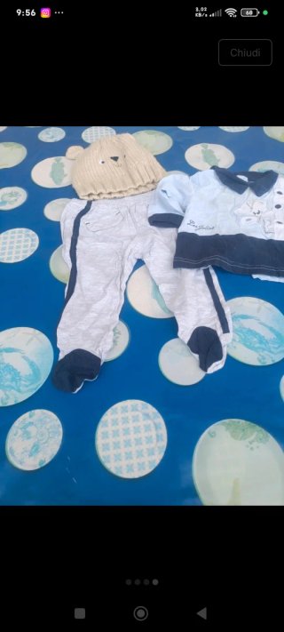 Completino cotone bimbo orsetto