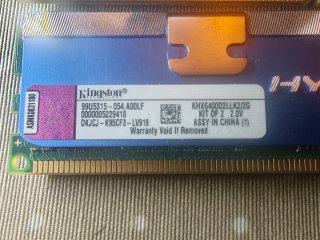 4x DDR2 GeIL y Kingston 1GB PC2-6400