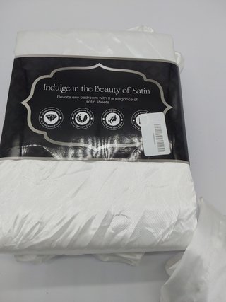 DECOLURE Juego de sábanas de satén tamaño Queen, 4 Piezas, sábanas de satén sedosas y lujosamente Suaves con Bolsillo Profundo d