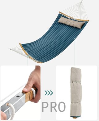 Hamaca acolchada con almohada - Songmics