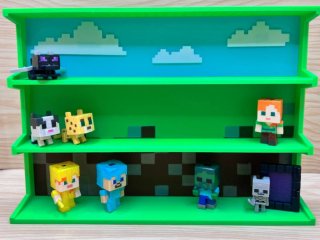 Expositor Minecraft para las figuras Kinder Joy