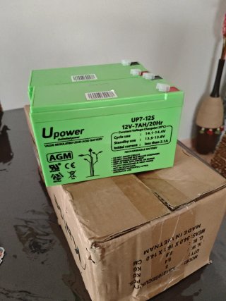 Baterías Upower 12V 7AH AGM
