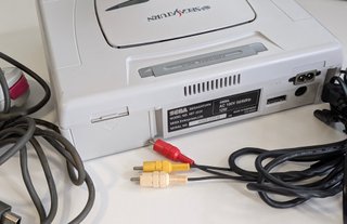 Consola Sega Saturn Blanca Japonesa