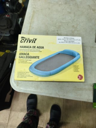 Hamaca de agua Crivit inflable red